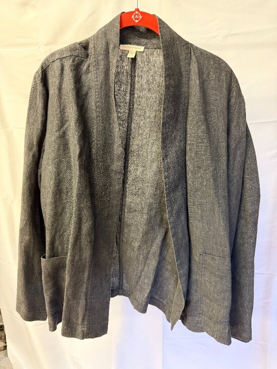 Eileen Fisher Jackets & Blazers - Eileen FisherOrganic Cotton Blazer Kimono Jacket Size XL EUC